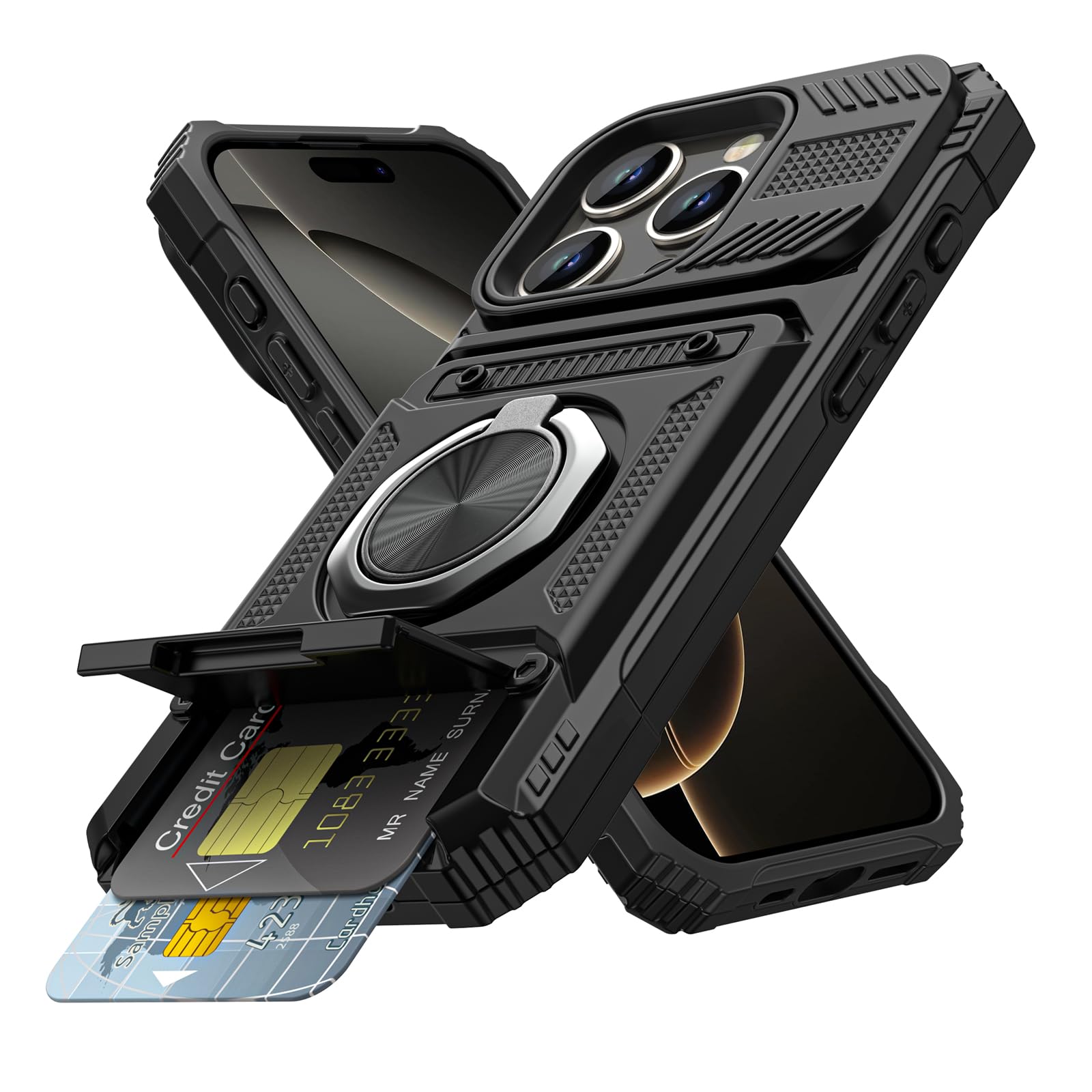 Amazon.co.jp: VOFOLEN for iPhone 16 Pro ケース カード入れ 手帳型